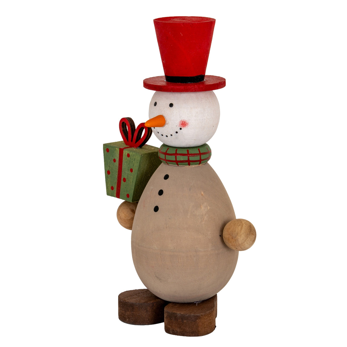 Wooden Snowman with Present [cid:18d81a4e412f21dc97833a22eda88e88]