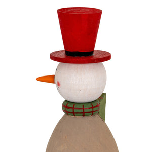 Wooden Snowman with Present [cid:475dac4f7a05729484023a22eda88eaa]