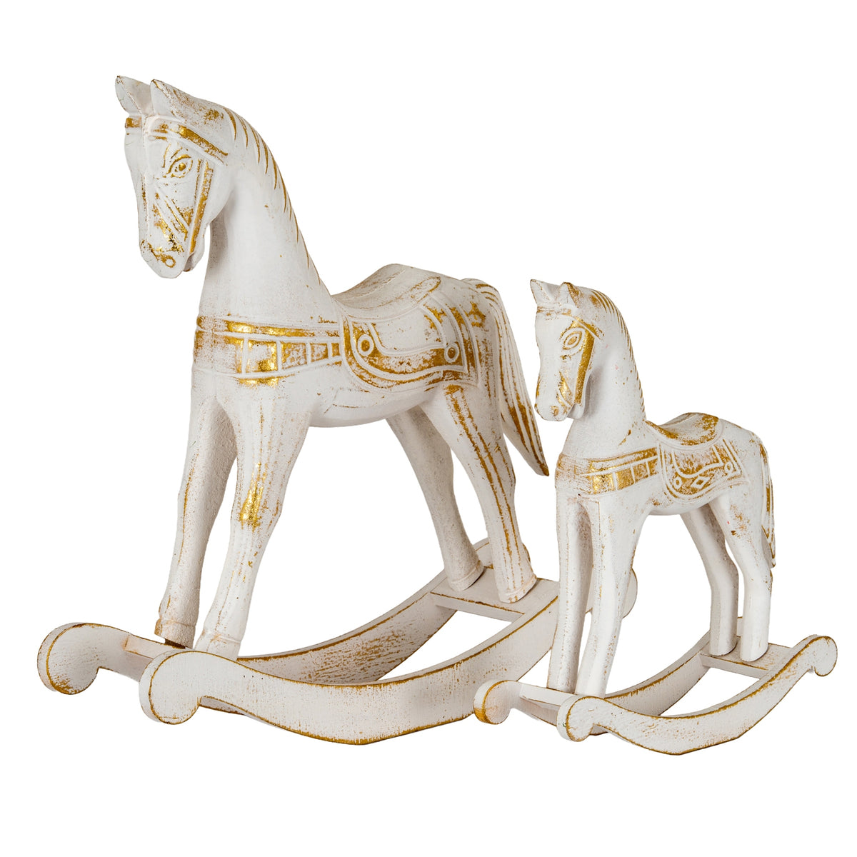 Large Whitewashed Wooden Rocking Horse [cid:316a2ecf264118b65c563a22eda8f43c]
