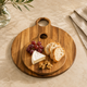 Round Acacia Serving Board With Handle