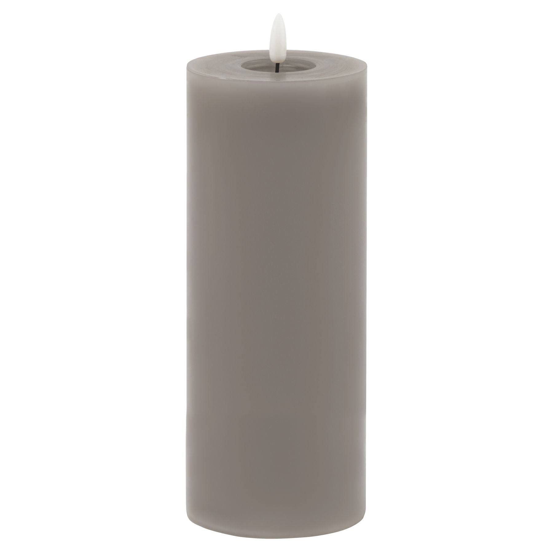 Luxe Collection Melt Effect 3x4 Grey LED Wax Candle_2121