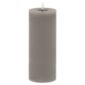 Luxe Collection Melt Effect 3x4 Grey LED Wax Candle_2121