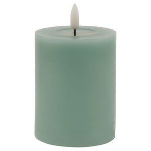 Luxe Collection Melt Effect 3x4 Grey LED Wax Candle_2133