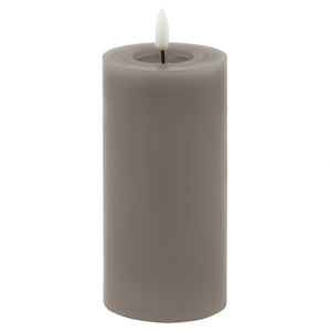 Luxe Collection Melt Effect 3x4 Grey LED Wax Candle_2140