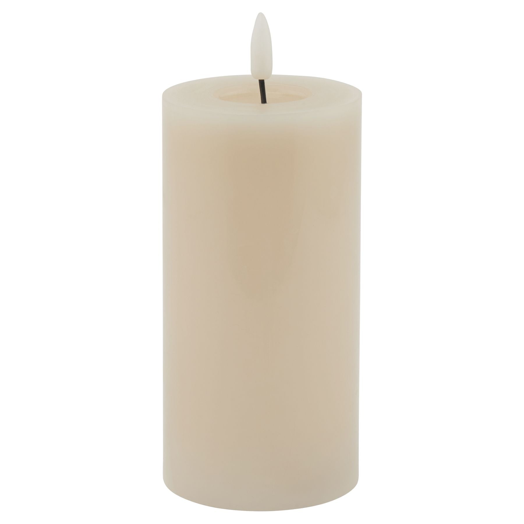 Luxe Collection Melt Effect 3x4 Grey LED Wax Candle_2146
