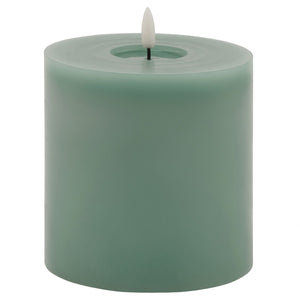 Luxe Collection Melt Effect 3x4 Grey LED Wax Candle_2153