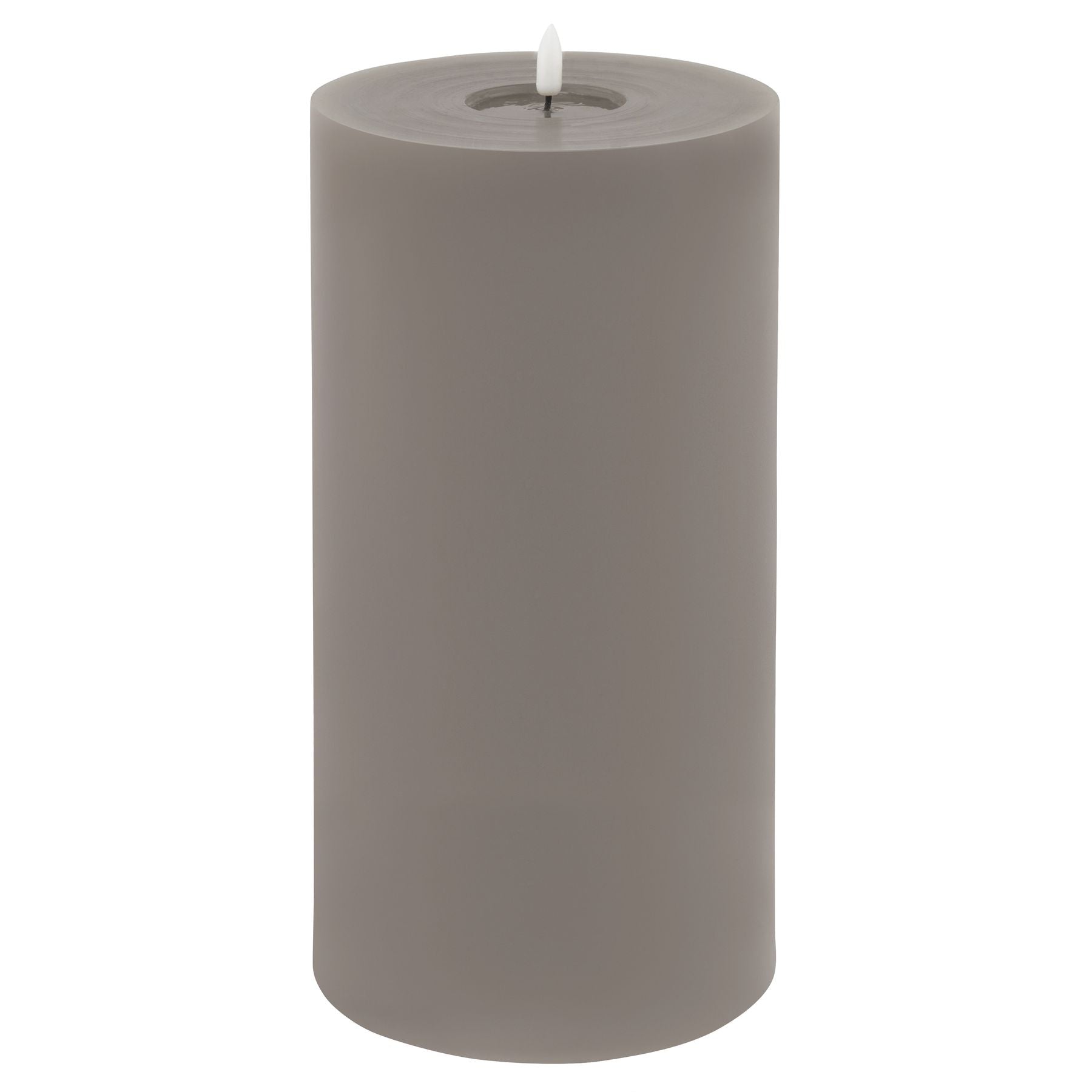 Luxe Collection Melt Effect 3x4 Grey LED Wax Candle_2156