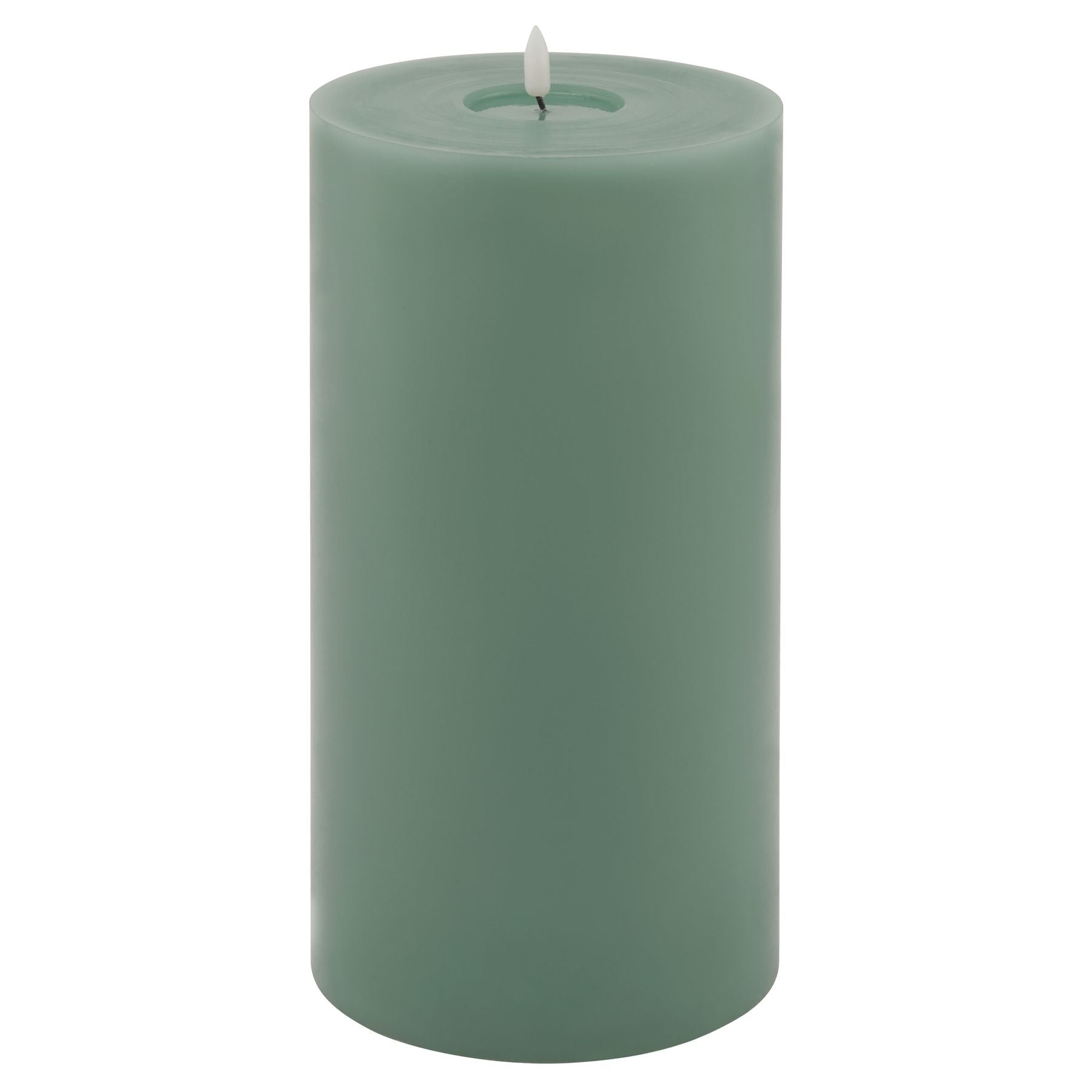 Luxe Collection Melt Effect 3x4 Grey LED Wax Candle_2159