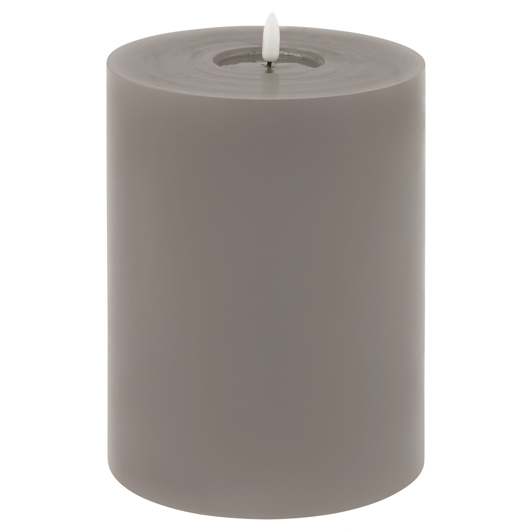 Luxe Collection Melt Effect 3x4 Grey LED Wax Candle_2165