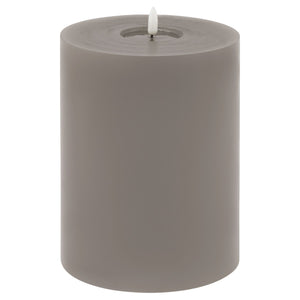 Luxe Collection Melt Effect 3x4 Grey LED Wax Candle_2165