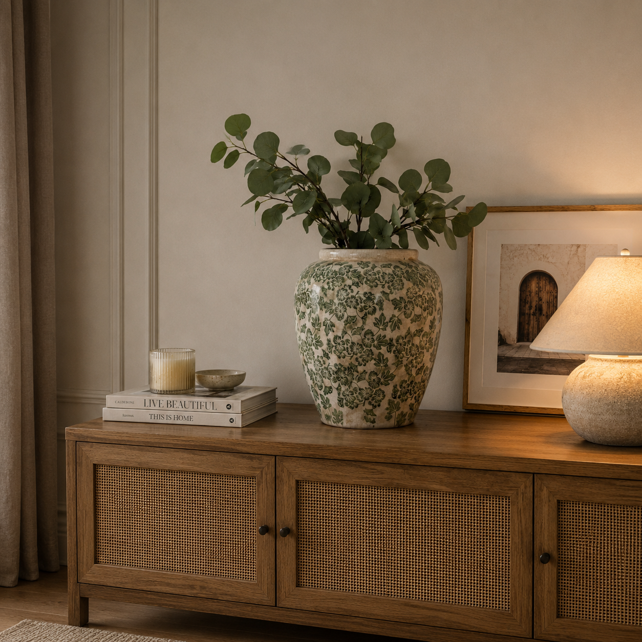 Green Clover Olpe Vase