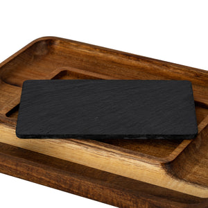 Acacia Serving Tray with Slate [cid:24691-d]