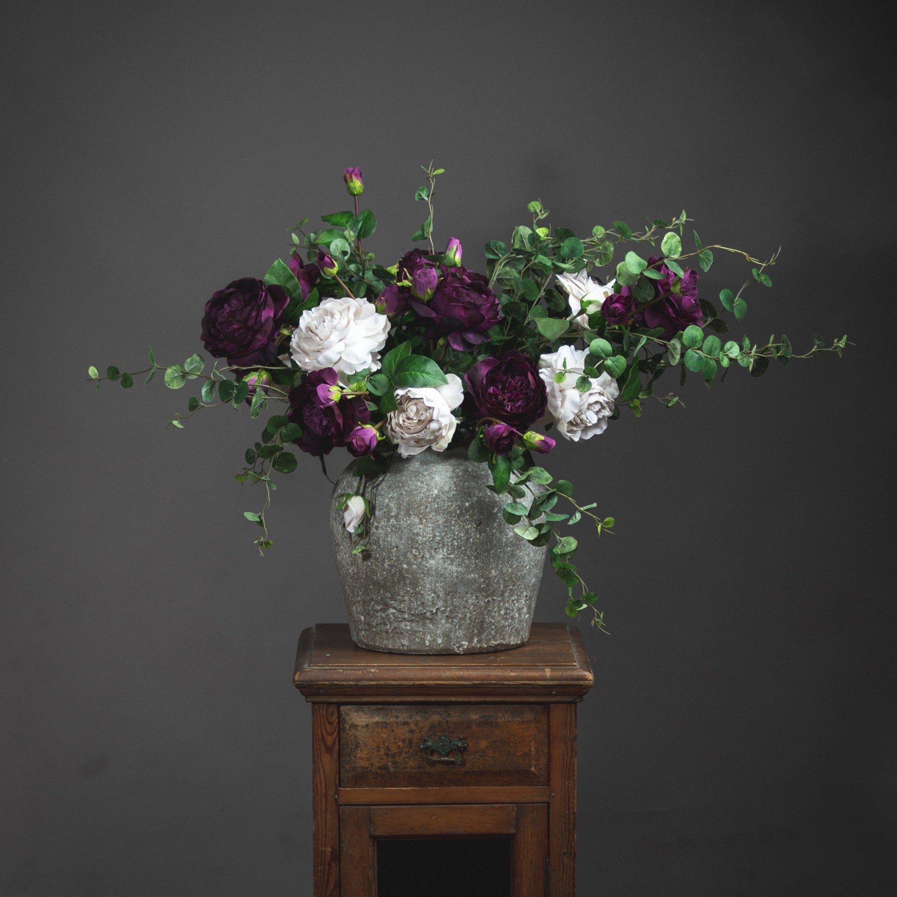 Aged Stone Ceramic Vase_1192