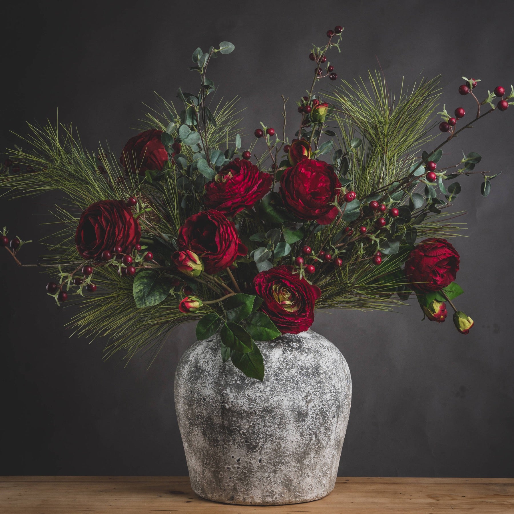 Aged Stone Ceramic Vase_1194