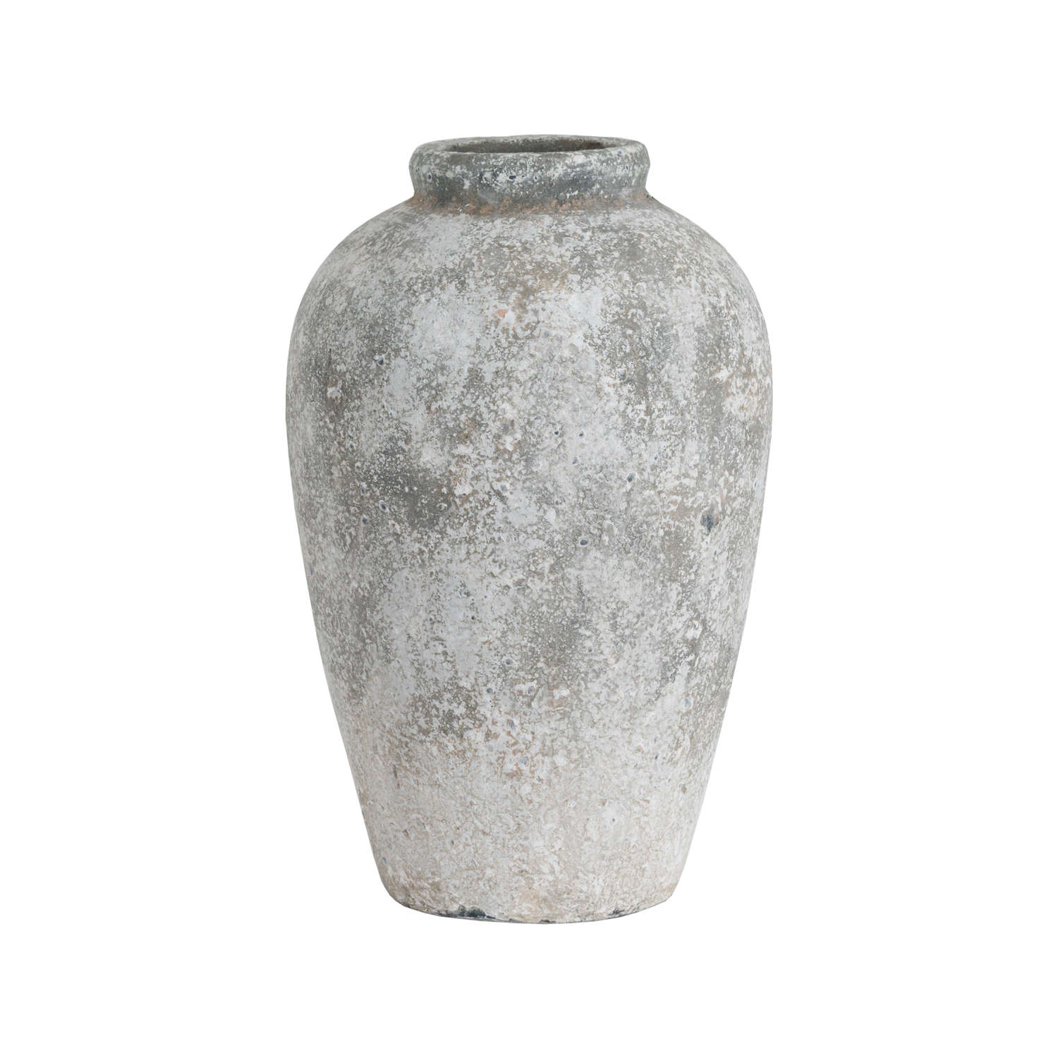 Aged Stone Tall Ceramic Vase_1195