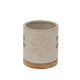 Alora Ceramic Snowflake Candle Holder On Wood Base_1214