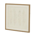 Alta White Feathers Art Mounted In Beaded Frame_3702