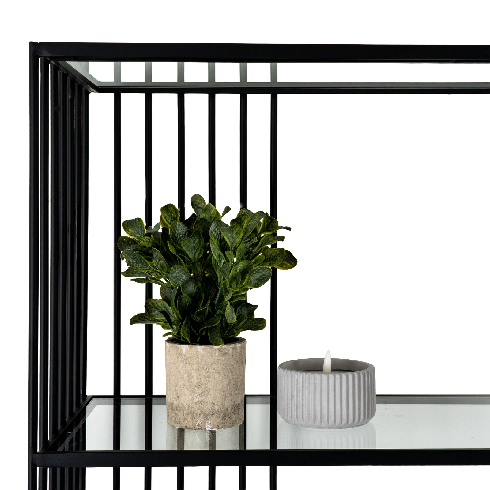Alto Shelf Unit With Glass Shelves_14