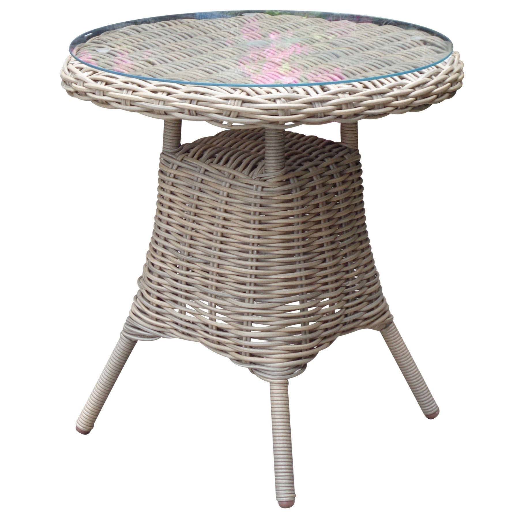 Amalfi Collection Outdoor Bistro Table With Glass Top_20
