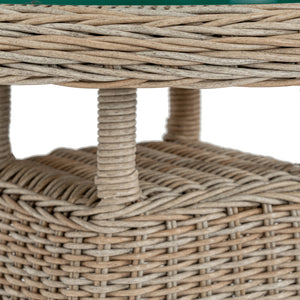 Amalfi Collection Outdoor Bistro Table With Wood Top_25