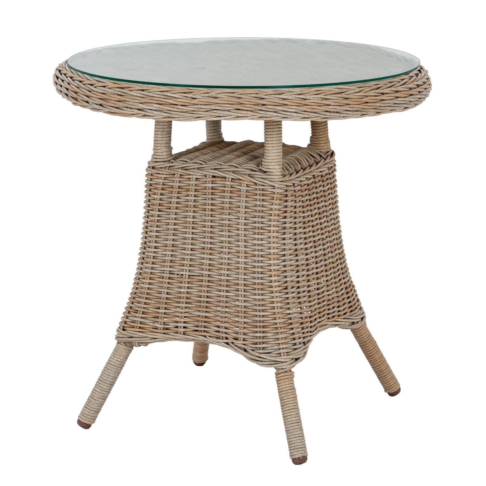 Amalfi Collection Outdoor Bistro Table With Wood Top_23