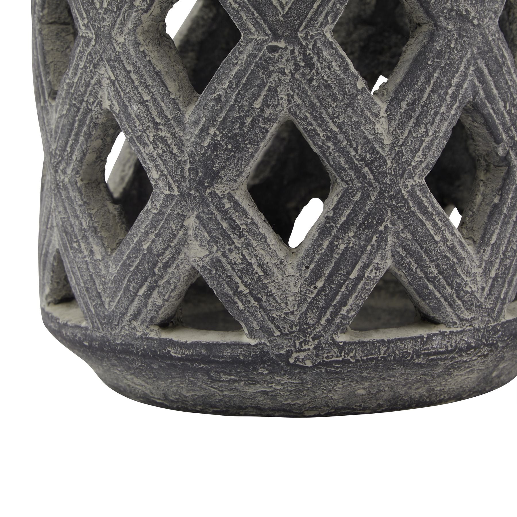 Amalfi Grey Lattice Lantern_698