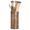 Antique Bronze Matchstick Holder With 60 Matches_4246