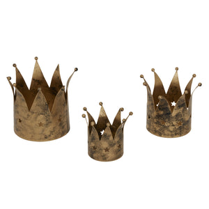 Antique Crown Candle Holder_1304