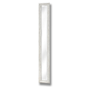 Antique White Frame Narrow Wall Mirror_4100
