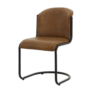 Billy Leather Curved Dining Chair_132