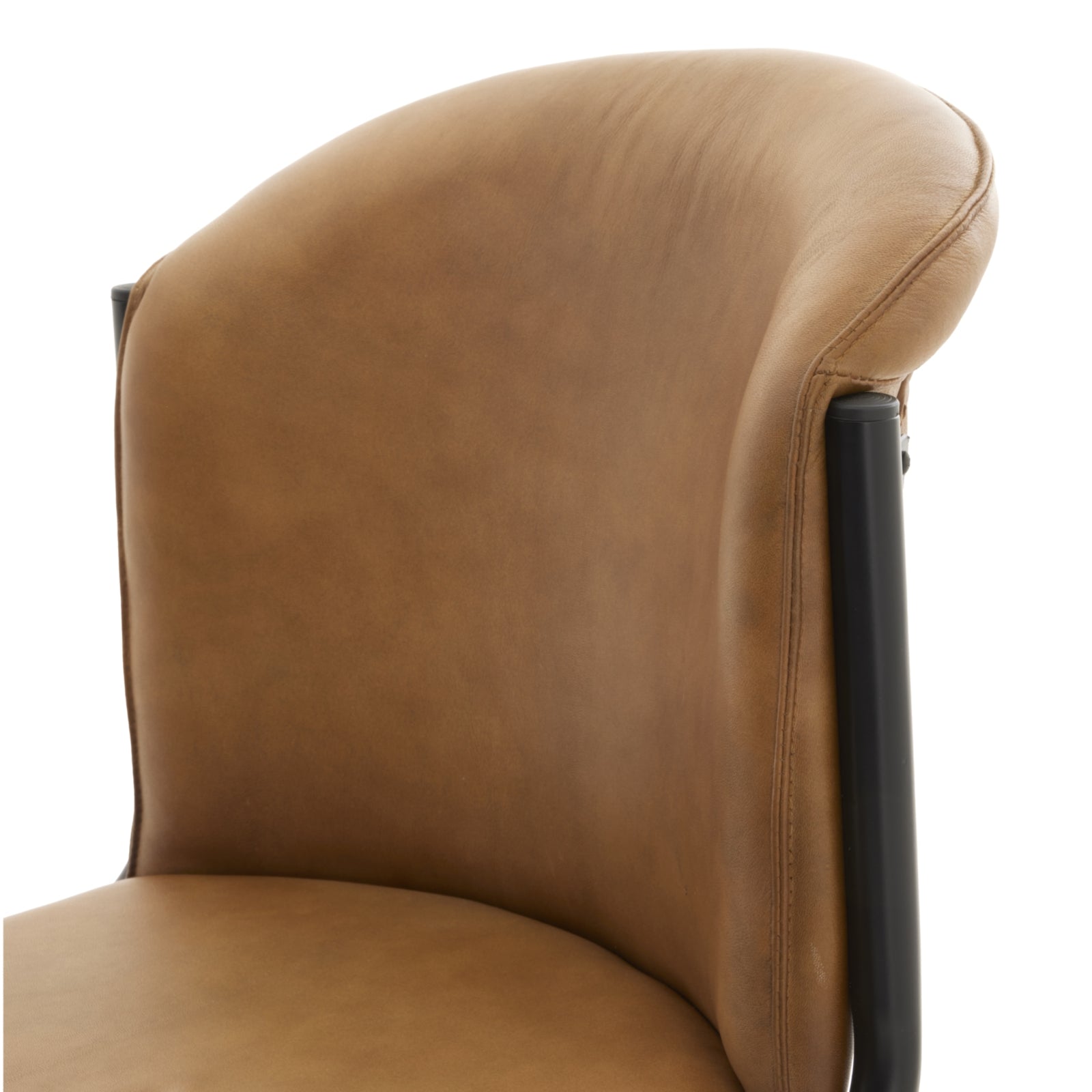 Billy Leather Curved Dining Chair_136