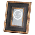 Black  Antique Gold Beaded 4X6 Photo Frame_1402