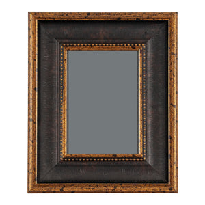 Black And Antique Gold Beaded Photo Frame_1412