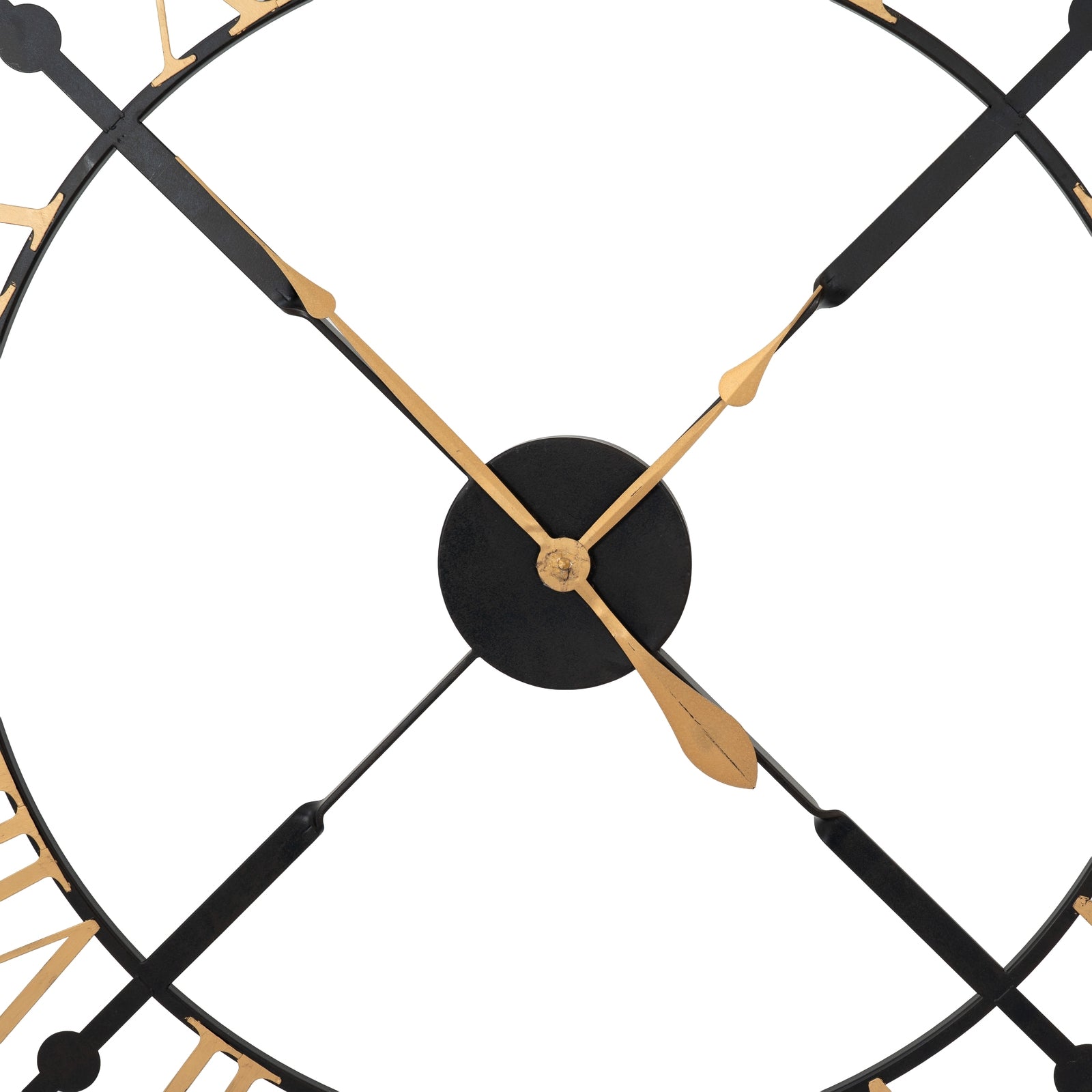 Black And Gold Skeleton Clock_3963