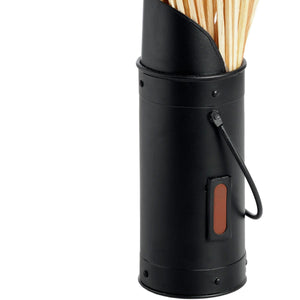 Black Matchstick Holder with 60 Matches_4293