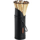 Black Matchstick Holder with 60 Matches_4292
