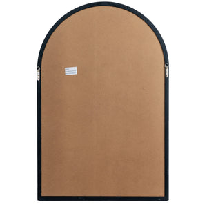 Black Wood Arched Window Mirror_4113