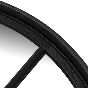 Black Wood Round Window Mirror_4121