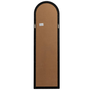 Black Wood Tall Arched Window Mirror_4126