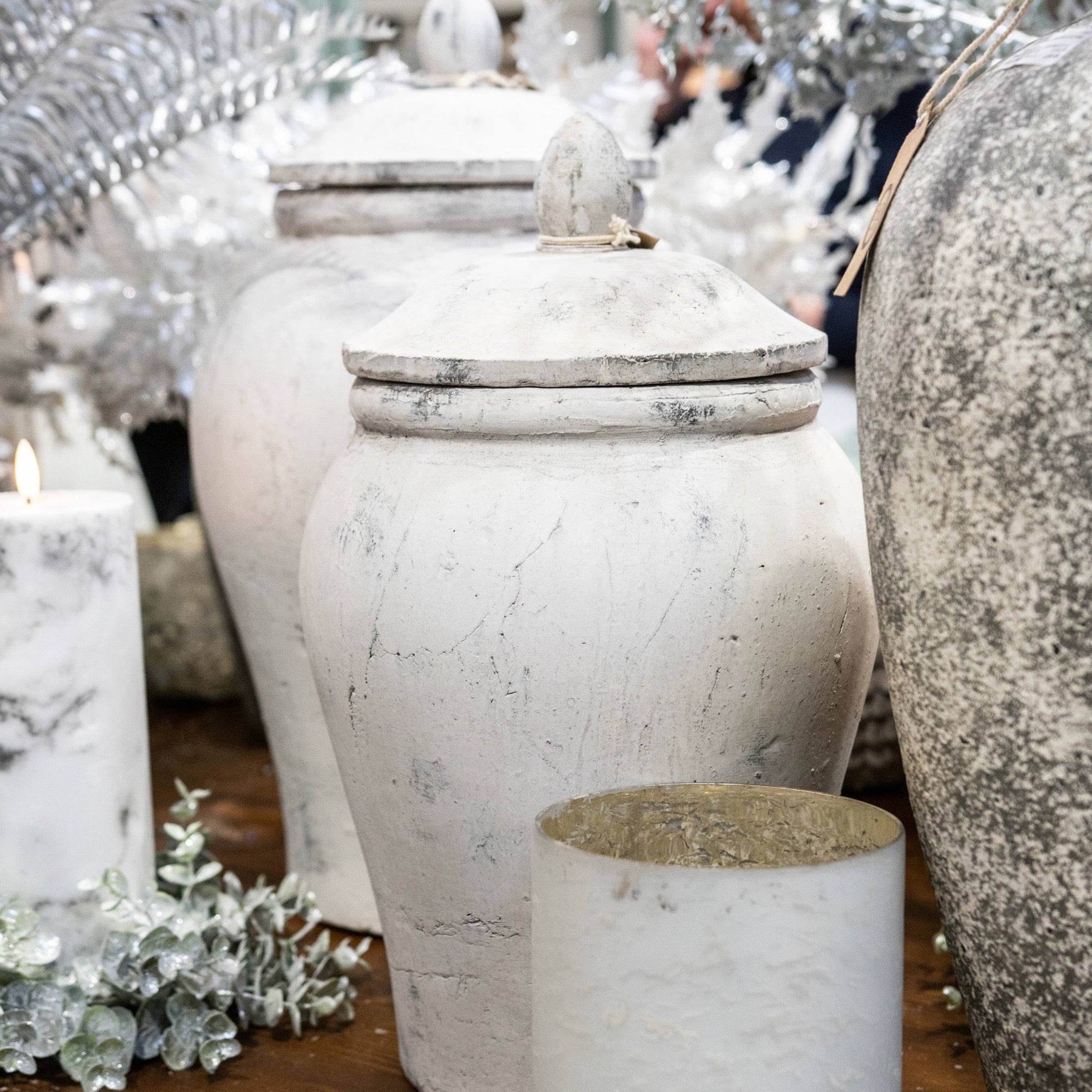 Bloomville Large Stone Ginger Jar [cid:20730-b]