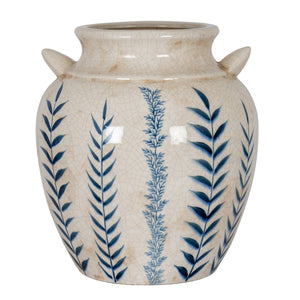 Blue Flora Amphora Vase [cid:24727-a]