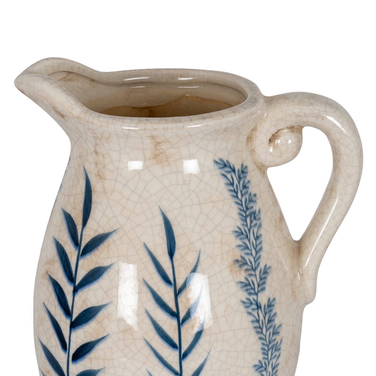 Large Blue Flora Olpe Jug Vase [cid:24719-a]