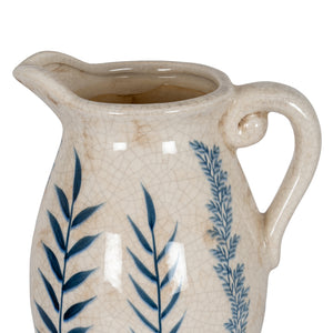 Large Blue Flora Olpe Jug Vase [cid:24719-a]