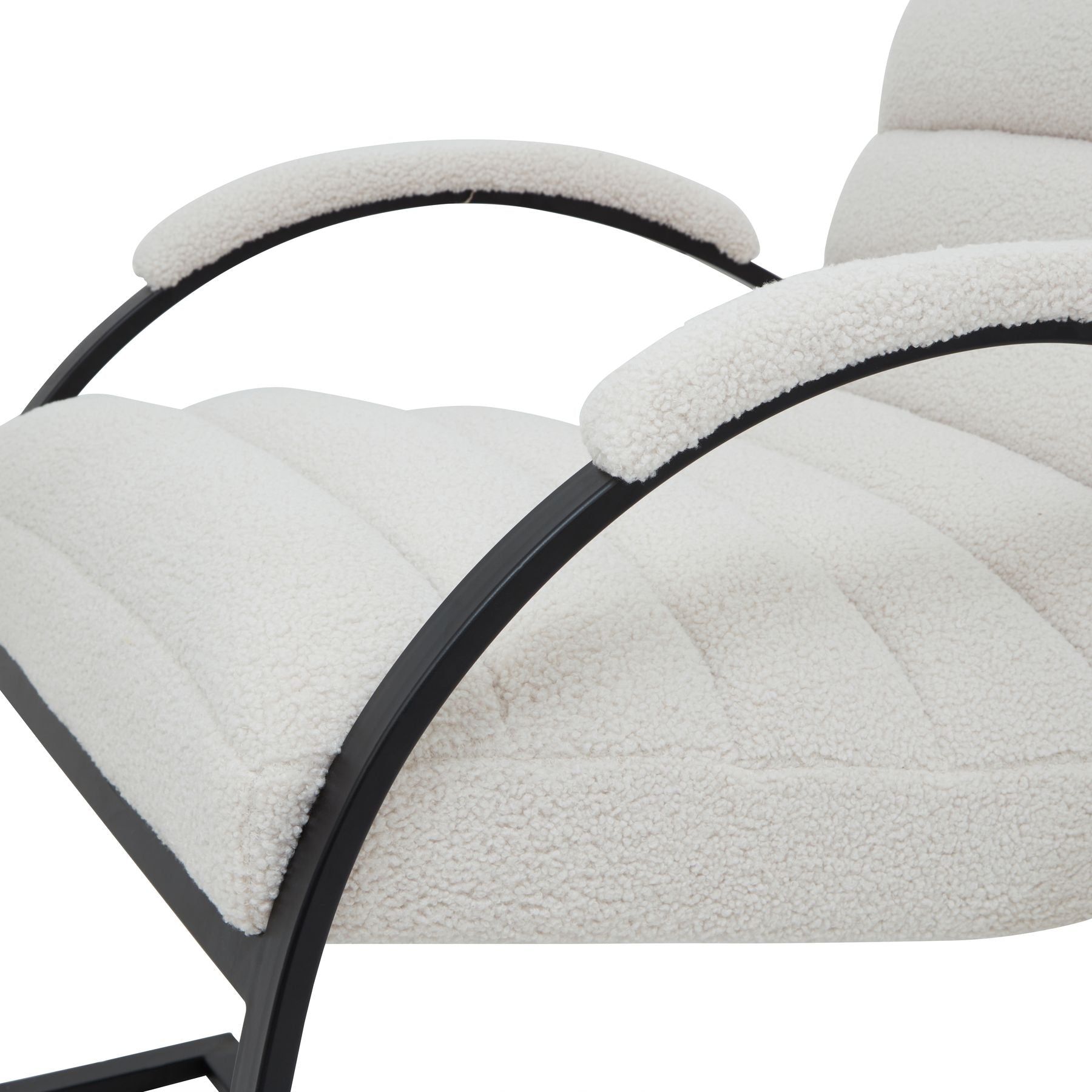 Boucle Ribbed Ark Chair_159