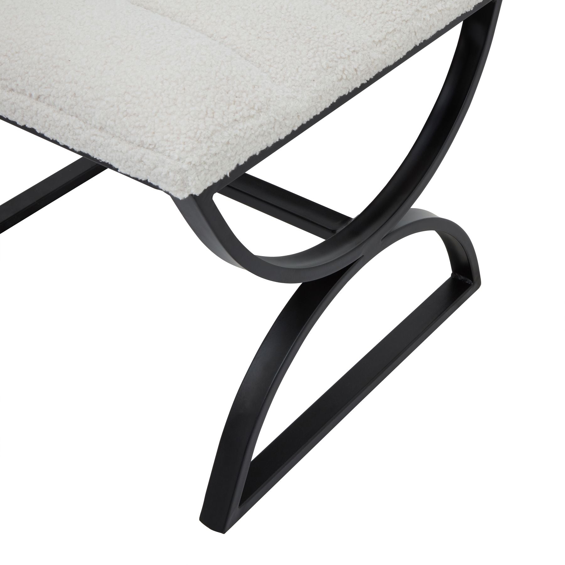 Boucle Ribbed Foot Stool_163