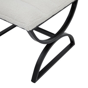 Boucle Ribbed Foot Stool_163