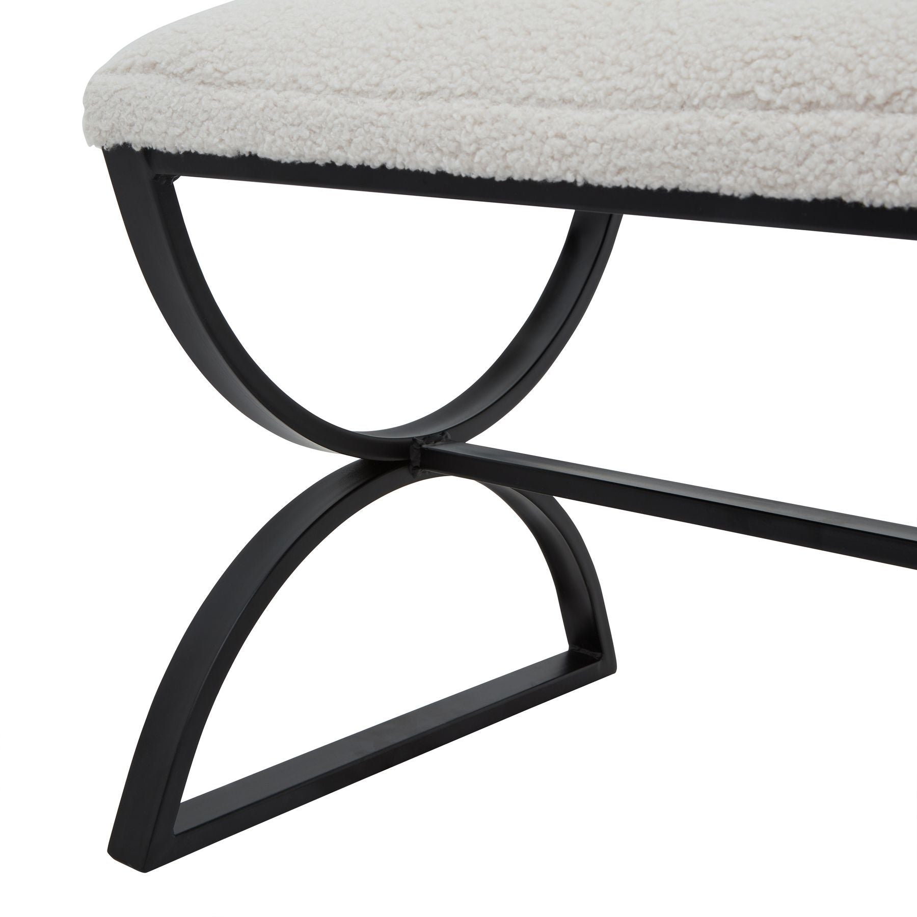 Boucle Ribbed Foot Stool_164