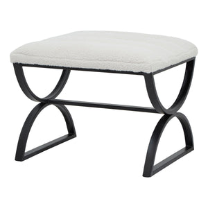 Boucle Ribbed Foot Stool_161