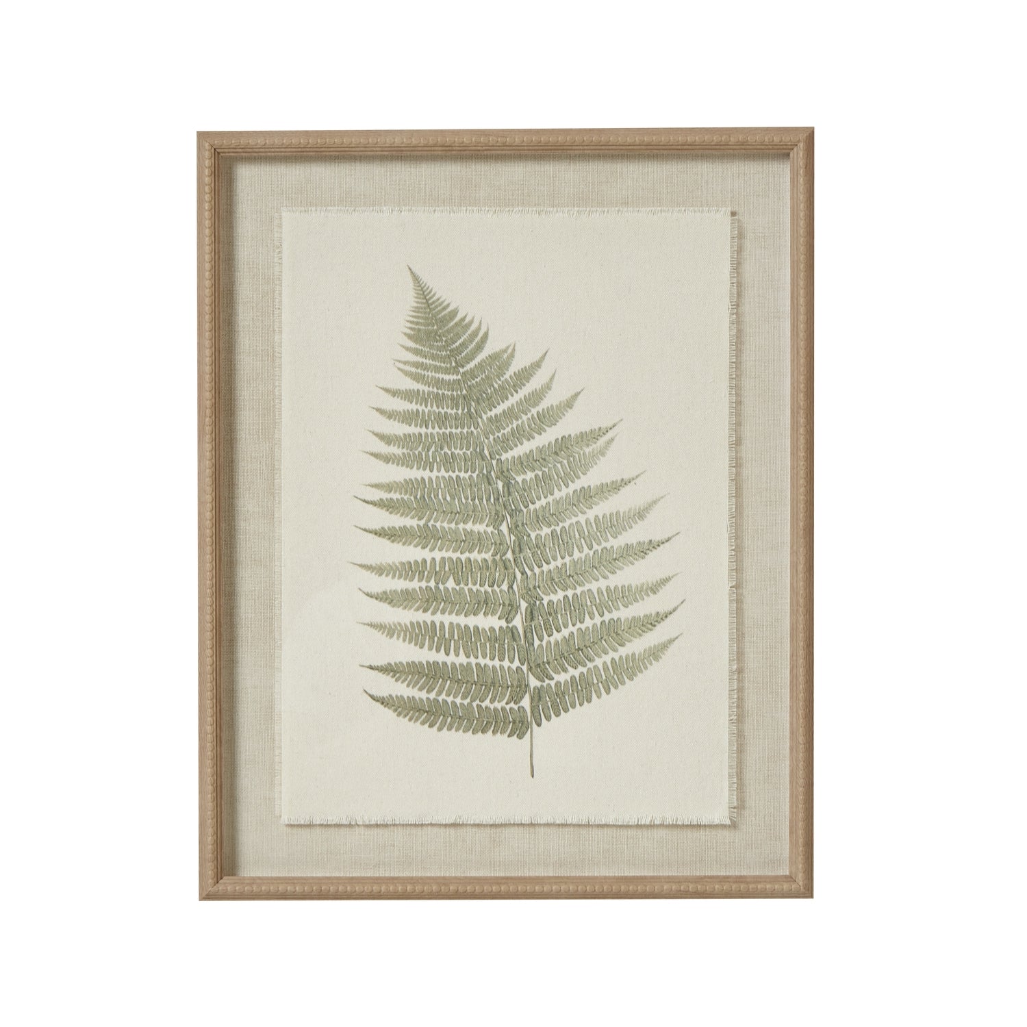 Bracken Art On Texture-Torn Paper With Beaded Frame [cid:23799]