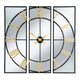 Brooklyn Black And Gold Wall Clock_3979